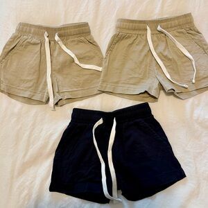 Southern Smocked Company 3 pairs of boy shorts (2 khaki, 1 navy)